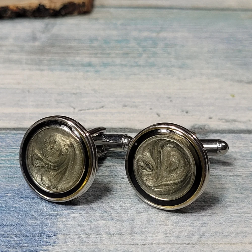 Enamel Cufflinks.